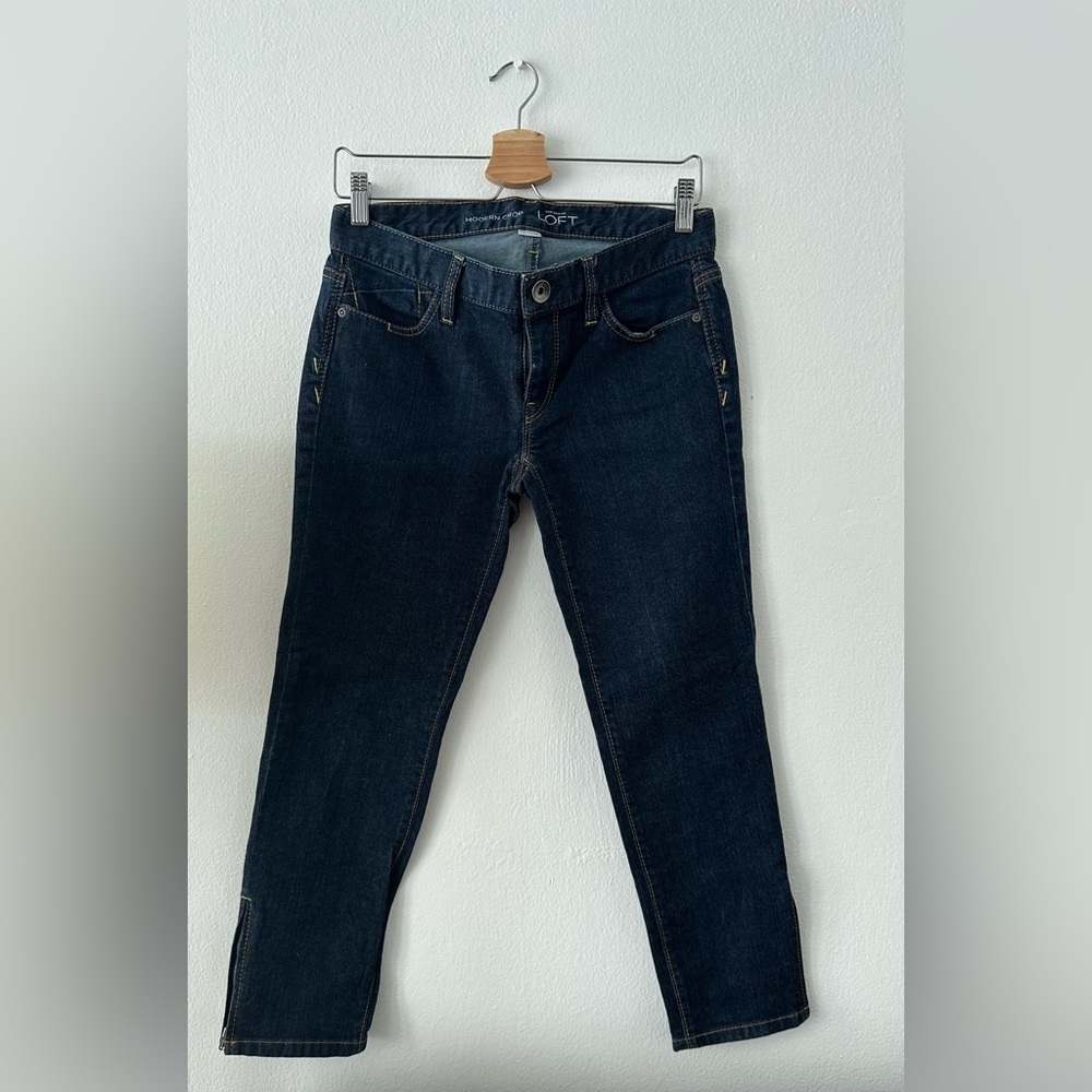 LOFT Modern Crop Jeans  Size 4